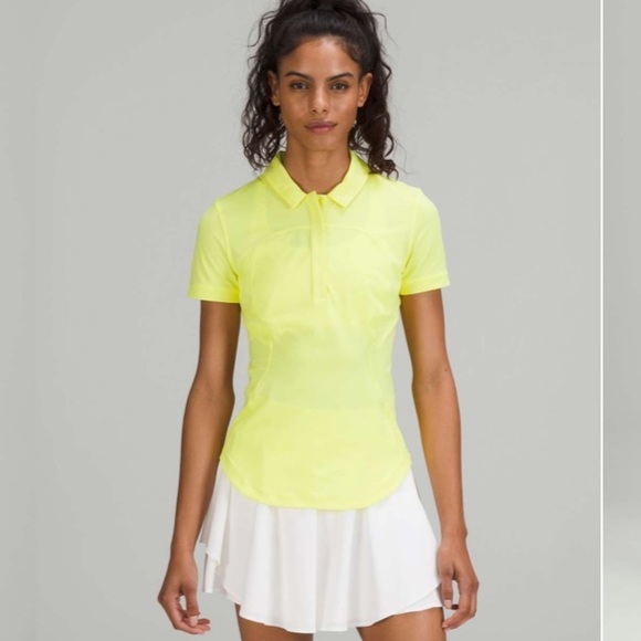 lululemon athletica Tops - Lululemon 2022 Quick-Drying Short Sleeve Polo Shirt
Electric Lemon